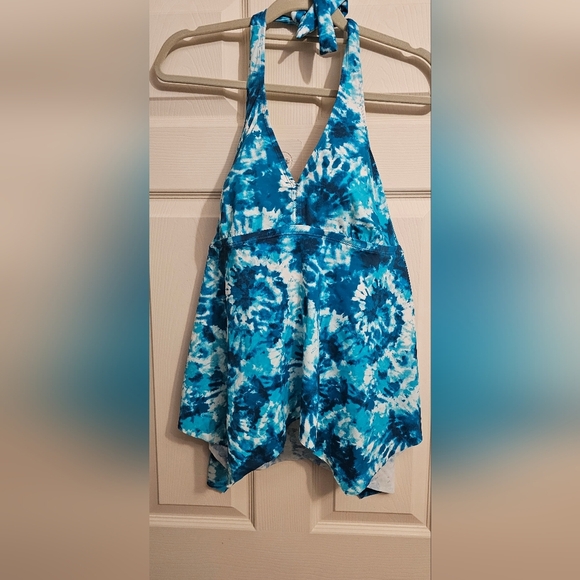 kim gravel Other - Kim Gravel Water Color Print Tankini Swimsuit Size 16